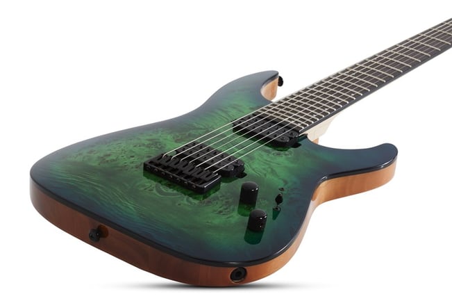 Schecter C-7 Pro, Aqua Burst