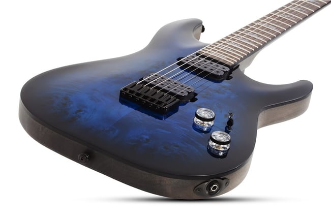 Schecter Omen Elite-6 See-Thru Blue Burst