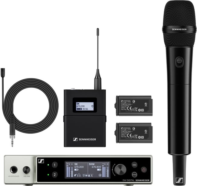 Sennheiser EW DX MKE2 835 S SET Wireless Microphone Set