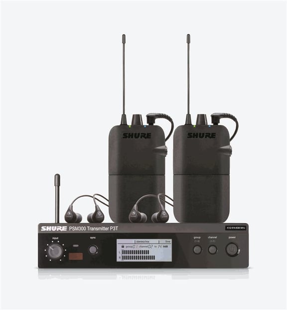 Shure PSM300 Twin Pack, front view