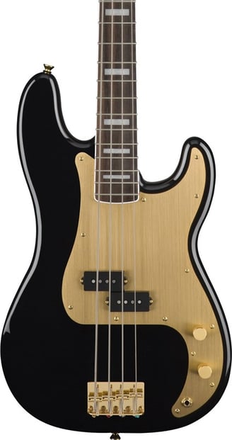 Squier 40th Anniv Precision Bass Black Body