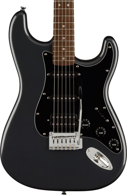 Squier Strat HSS Pack Charcoal Frost Metallic