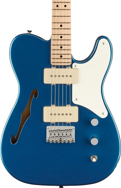 Squier Cabronita Tele Thinline Lake Placid Blue