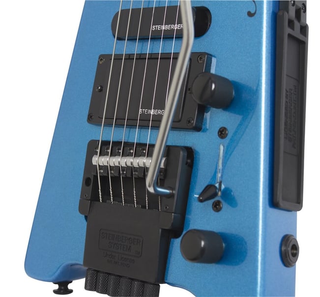 Steinberger Spirit GT-PRO Deluxe Frost Blue bridge