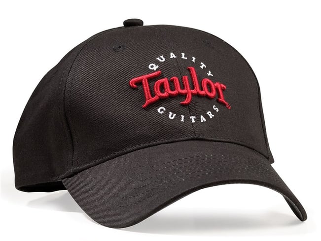 Taylor 00378 Ball Cap-Black with Red Logo – Music World Academy