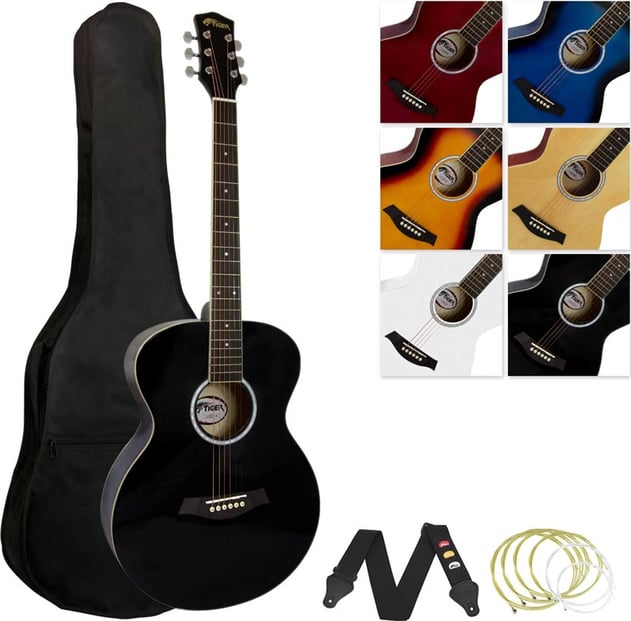 Tiger ACG2 Acoustic Guitar Pack Black 1