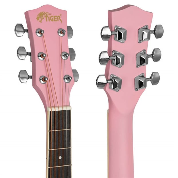 Tiger ACG1 Acoustic Guitar Pastel Pink Matte GAK