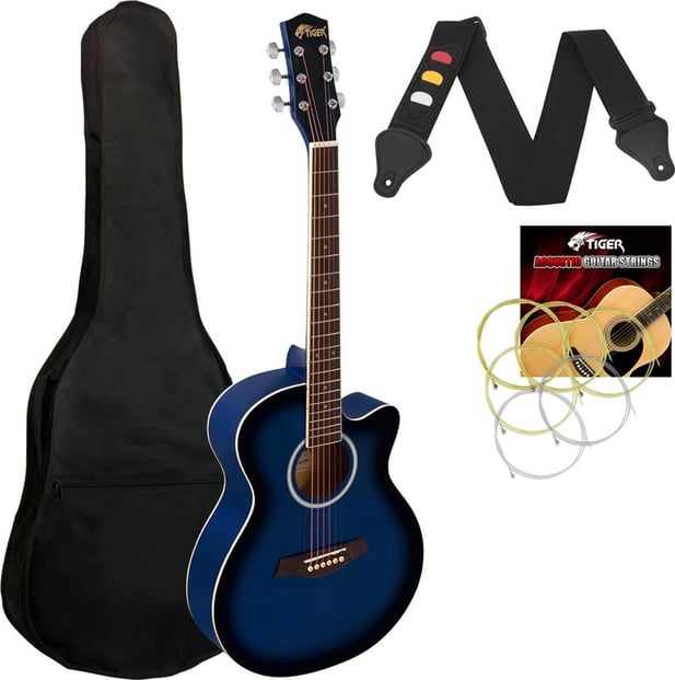 Tiger ACG1 Acoustic Guitar Black 1