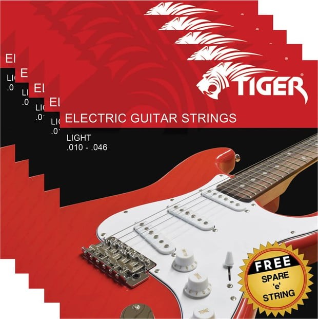 Tiger EGS 5 L Electric Guitar Strings Light 10 46 5 Pack