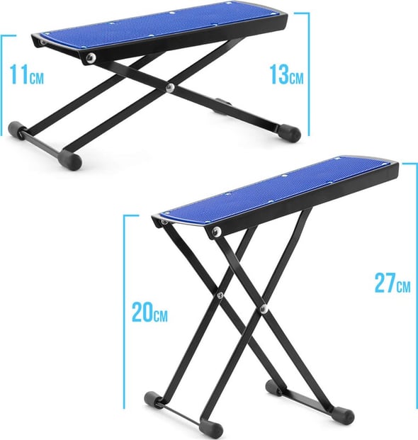 Tiger GST35 Guitar Foot Stool Blue 2