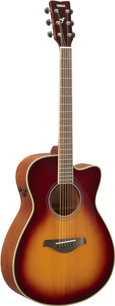 Yamaha FSC-TA Electro Acoustic Sunburst Front Tilt