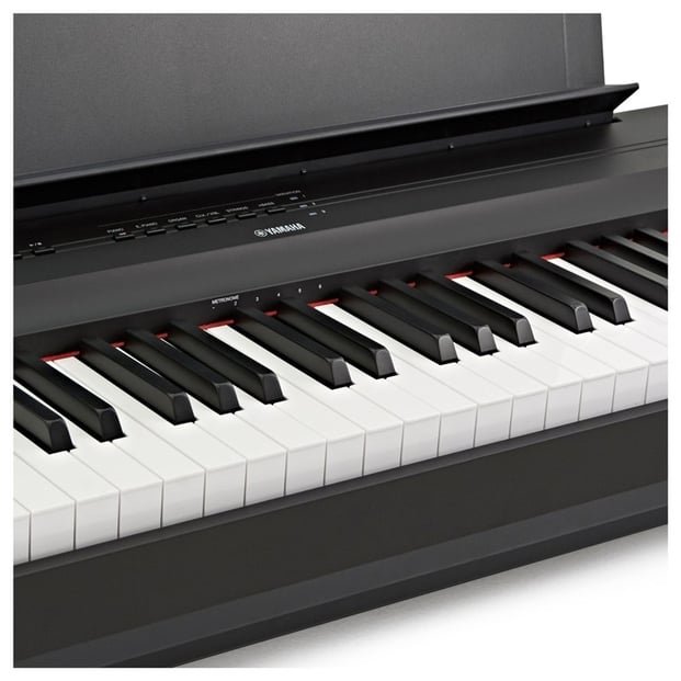 Yamaha P-125 Digital Piano, Black, Close