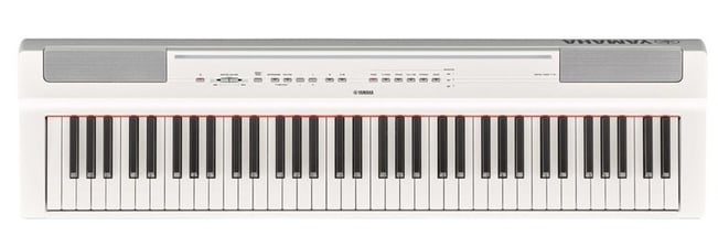 Yamaha P121 Digital Piano, White, front