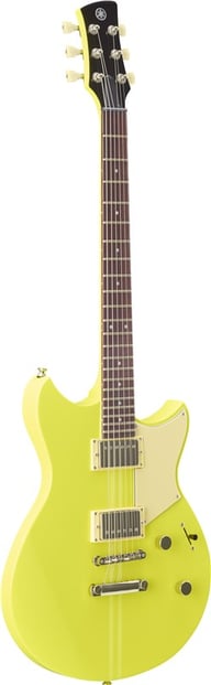 Yamaha RSE20 Revstar Neon Yellow Guitar Angle