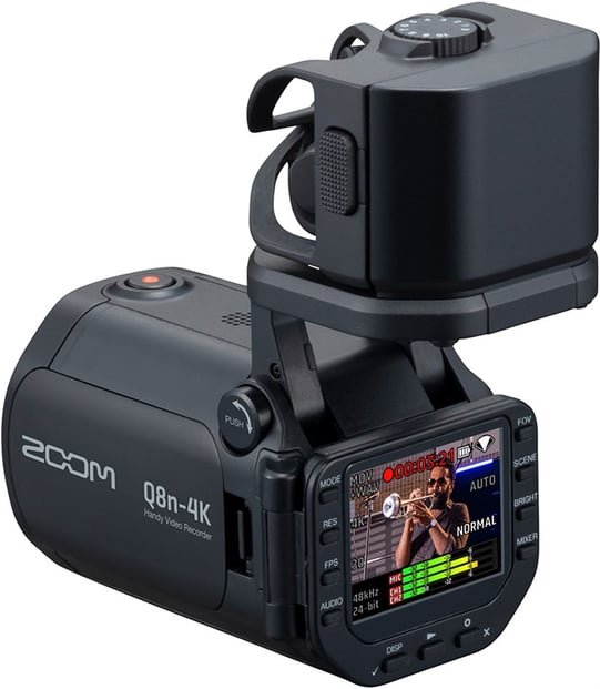 Zoom Q8n 4K Handy Video Recorder Back Angle