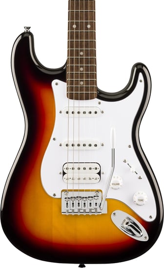 Squier Affinity Series Stratocaster Junior HSS, 3 Colour Sunburst