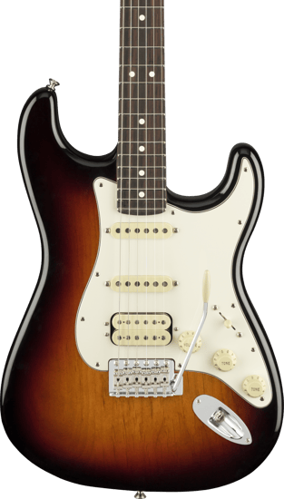 Fender American Performer Stratocaster HSS, Rosewood, 3 Tone Sunburst