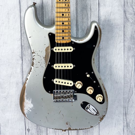 Fender Custom Shop Jason Smith Masterbuilt '69 Stratocaster, Relic, Inca Silver, Second-Hand